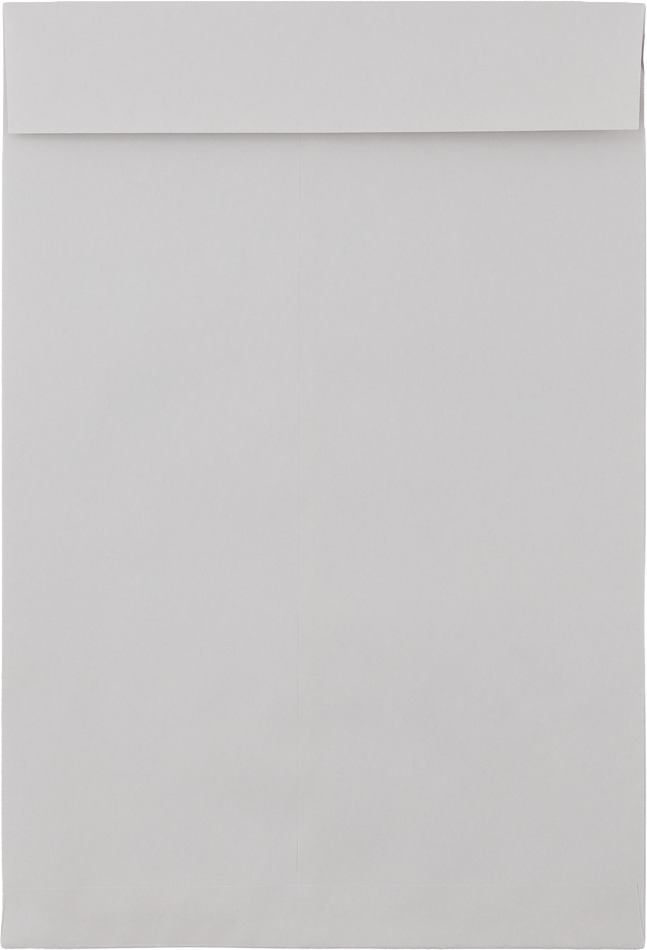 12 1/2 x 18 1/2 Open End Envelopes w/Peel & Seal - Gray Kraft 28lb