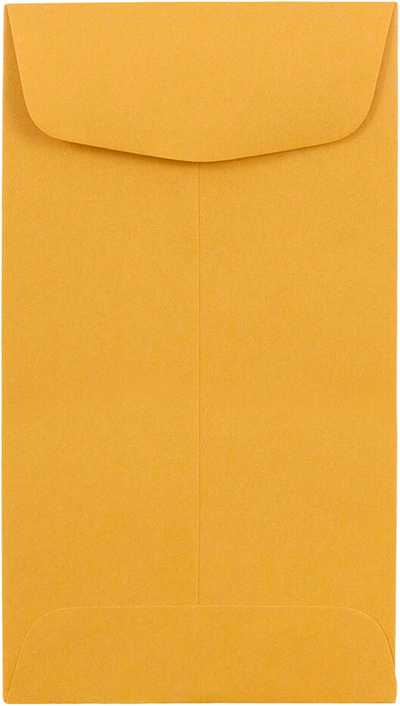 Brown Kraft 28lb #6 Coin Envelopes (3 3/8 x 6)