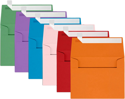 Assorted Brights A2 (4 3/8 x 5 3/4) Envelopes - 150 Pack