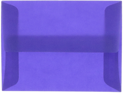 Primary Blue Translucent 30lb A2 Invitation Envelopes (4 3/8 x 5 3/4)