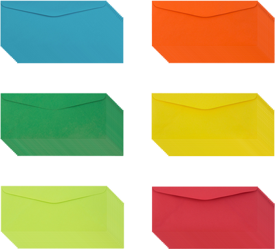 Assorted #9 Regular Envelopes (3 7/8 x 8 7/8) - 150 Pack