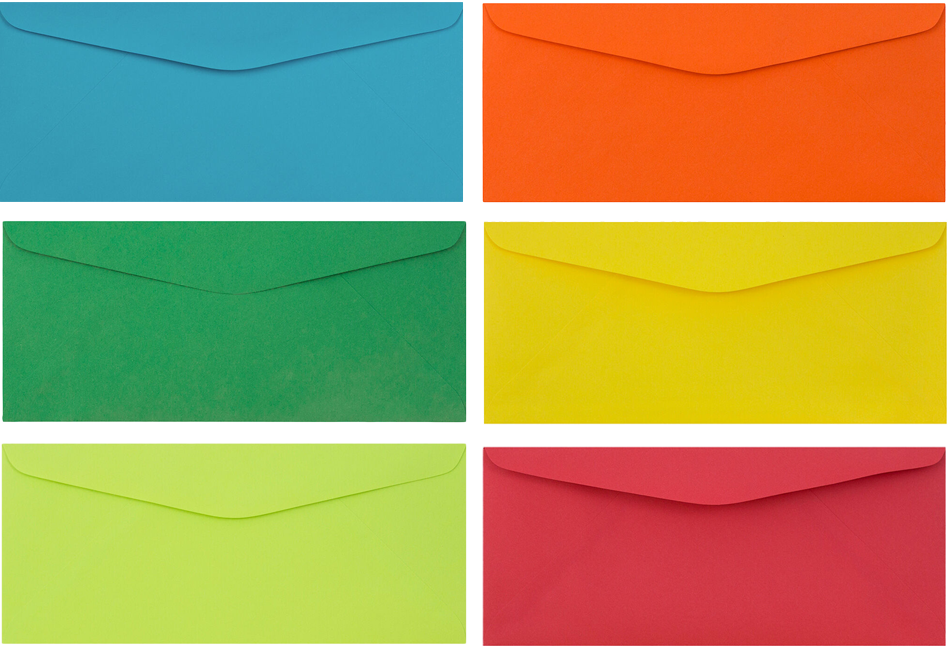 Assorted #9 Regular Envelopes (3 7/8 x 8 7/8) - 150 Pack