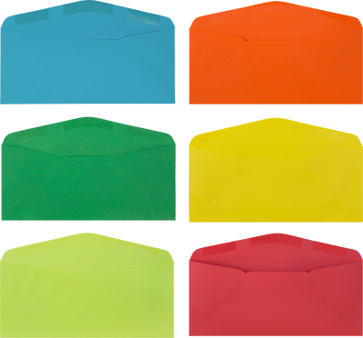 Assorted #9 Regular Envelopes (3 7/8 x 8 7/8) - 150 Pack