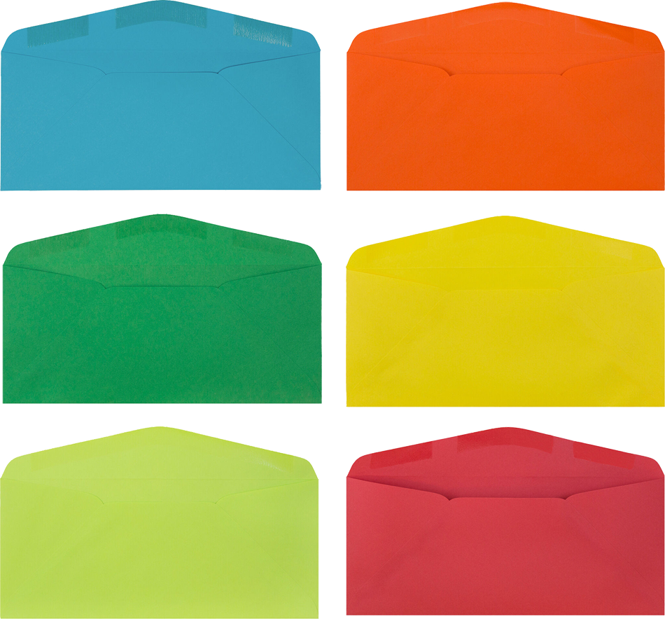 Assorted #9 Regular Envelopes (3 7/8 x 8 7/8) - 150 Pack