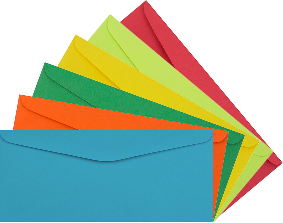 Assorted #9 Regular Envelopes (3 7/8 x 8 7/8) - 150 Pack