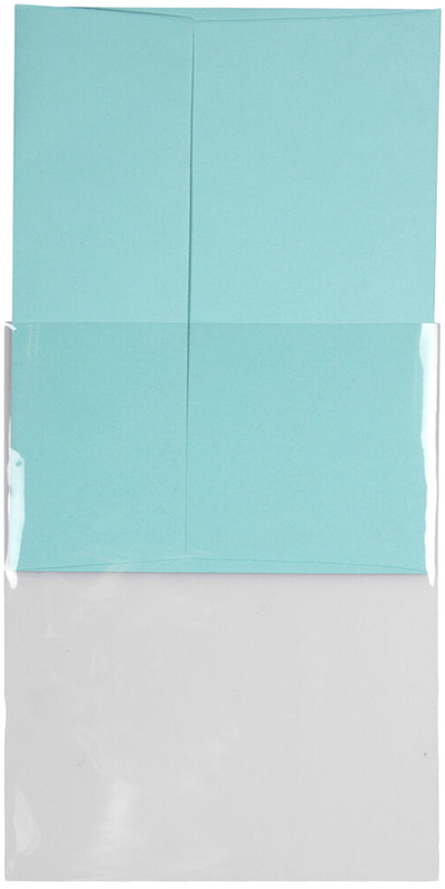 Clear 1.6mil 4 5/8 x 5 7/8 Cello No Flap Envelopes