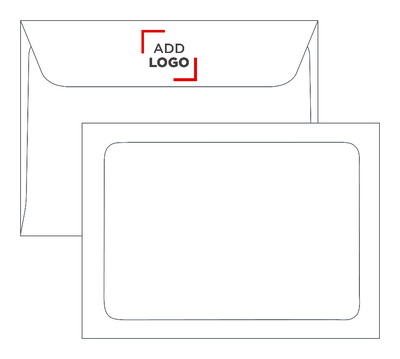White 28lb A7 Full Face Window Envelopes (5 1/4 x 7 1/4) with Peel & Seal