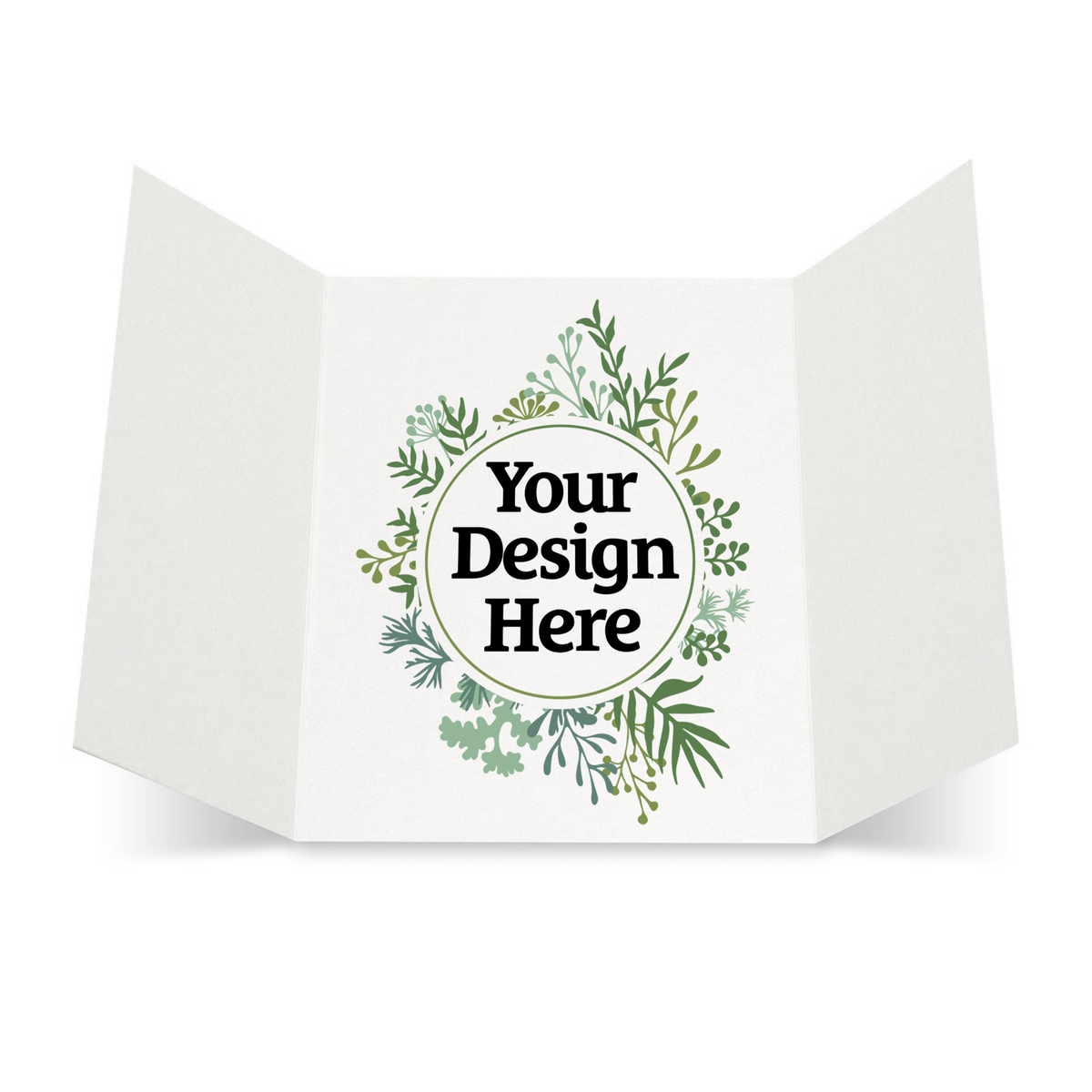 Bright White Cougar A7 Gatefold Premium Invitations (5 x 7)