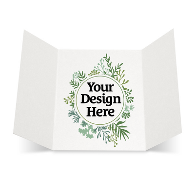 Bright White Cougar A7 Gatefold Premium Invitations (5 x 7)