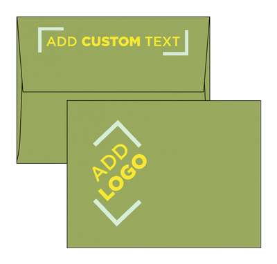 Olive Green 28lb A2 Invitation Envelopes (4 3/8 x 5 3/4) with Peel & Seal
