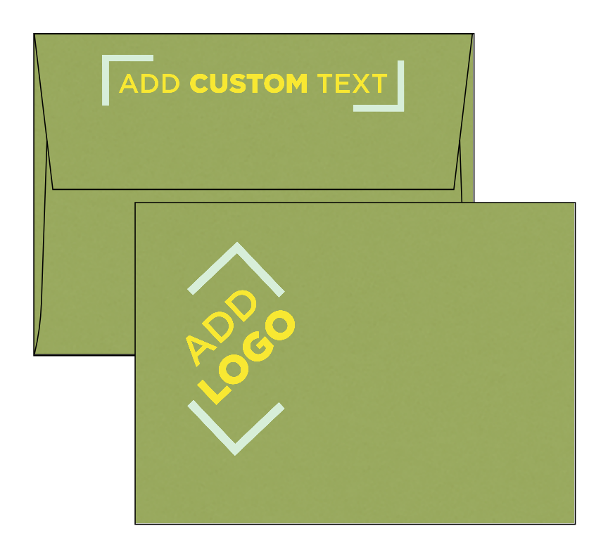 Olive Green 28lb A6 Invitation Envelopes (4 3/4 x 6 1/2) with Peel & Seal