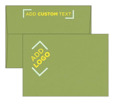 Olive Green 28lb A7 Invitation Envelopes (5 1/4 x 7 1/4) with Peel & Seal