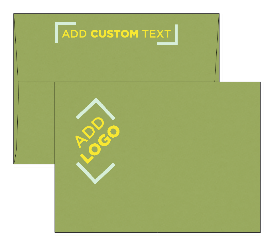 Olive Green 28lb A7 Invitation Envelopes (5 1/4 x 7 1/4) with Peel & Seal