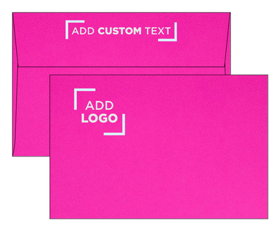 Fuchsia Pink Magenta 32lb A9 Invitation Envelopes (5 3/4 x 8 3/4) with Peel & Seal