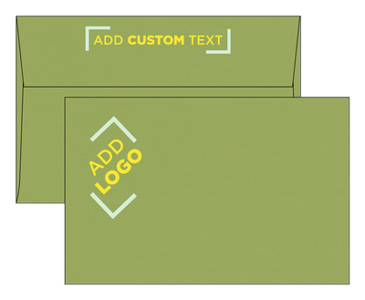 Olive Green 28lb A9 Invitation Envelopes (5 3/4 x 8 3/4) with Peel & Seal
