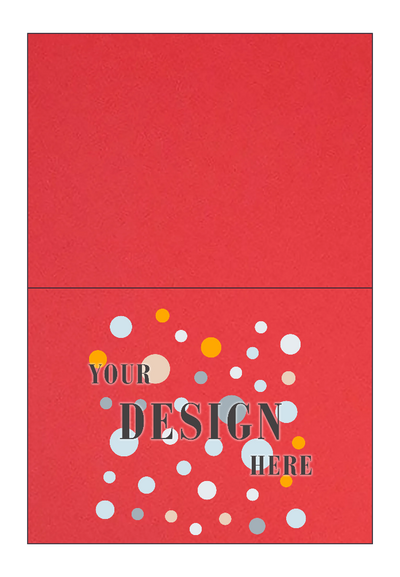 Ruby Red 100lb A6 Foldover Cards (4 5/8 x 6 1/4)