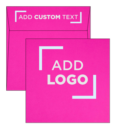 Fuchsia Pink Magenta 32lb 6 1/2 x 6 1/2 Square Envelopes with Peel & Seal