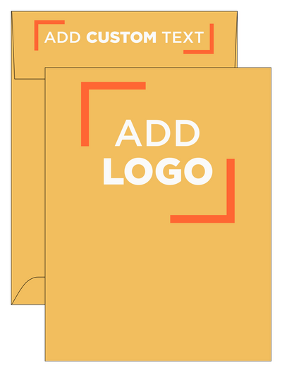 Brown Kraft 40lb 10 x 13 x 2 Open End Envelopes with Peel & Seal
