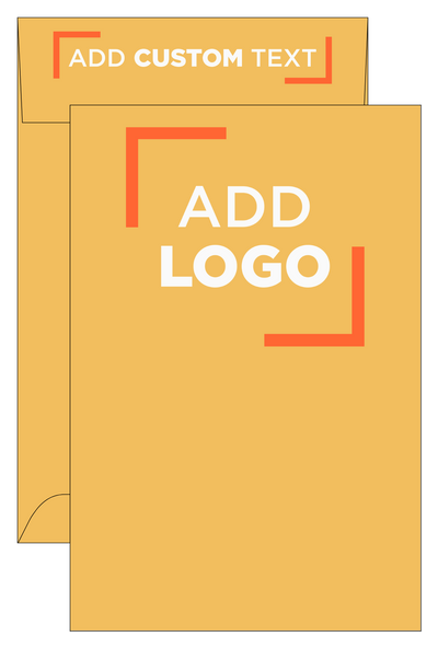 Brown Kraft 40lb 10 x 15 x 2 Open End Envelopes with Peel & Seal