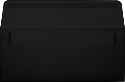 #10 Window Envelopes (4 1/8 x 9 1/2) - Smooth Midnight Black 32lb