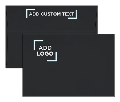Smooth Midnight Black 32lb A8 Invitation Envelopes (5 1/2 x 8 1/8) with Peel & Seal