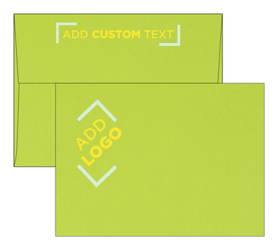 Wasabi Lime Green 32lb A7 Invitation Envelopes (5 1/4 x 7 1/4) with Peel & Seal