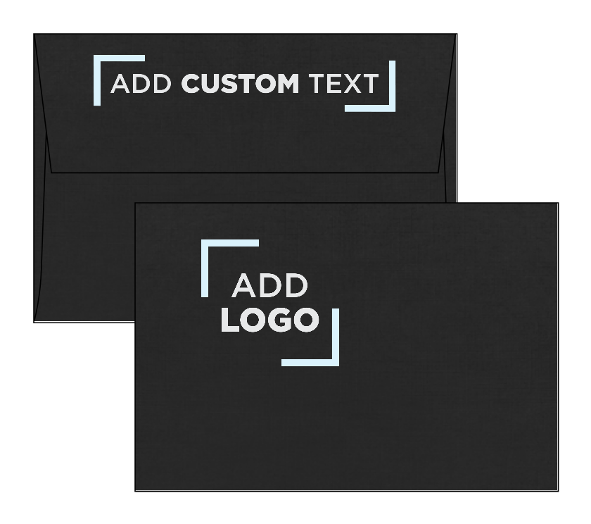 Smooth Midnight Black with Red Foil Lining 32lb A4 Invitation Envelopes (4 1/4 x 6 1/4) with Peel & Seal