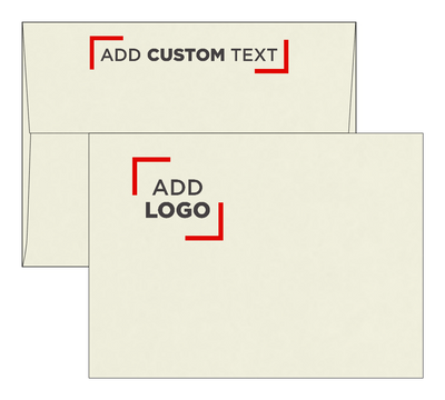 Natural with Black Foil Lining 28lb A7 Invitation Envelopes (5 1/4 x 7 1/4) with Peel & Seal