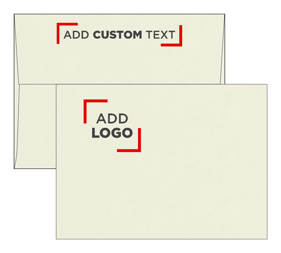 Natural with Fold Foil Lining 28lb A7 Invitation Envelopes (5 1/4 x 7 1/4) with Peel & Seal