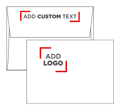 White with Red Foil Lining 24lb A6 Invitation Envelopes (4 3/4 x 6 1/2) with Peel & Seal