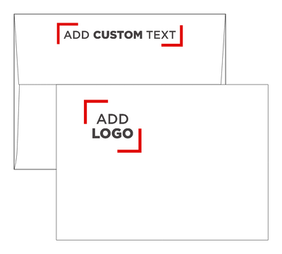 White with Black Foil Lining 24lb A7 Invitation Envelopes (5 1/4 x 7 1/4) with Peel & Seal