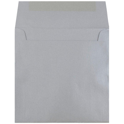 6 1/2 x 6 1/2 Square Envelopes - Silver Metallic 32lb