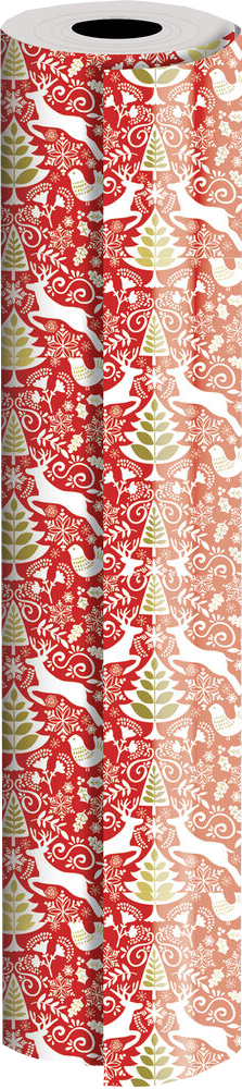 Scandinavian Red Scandinavian Red 24" x 417' Bulk Wrapping Paper (834 Sq Ft)