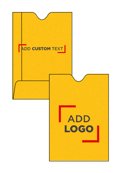 Sunflower Yellow 32lb Credit Card Sleeve (2 3/8 x 3 1/2)
