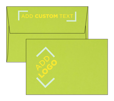 Wasabi Lime Green 32lb A4 Invitation Envelopes (4 1/4 x 6 1/4) with Peel & Seal
