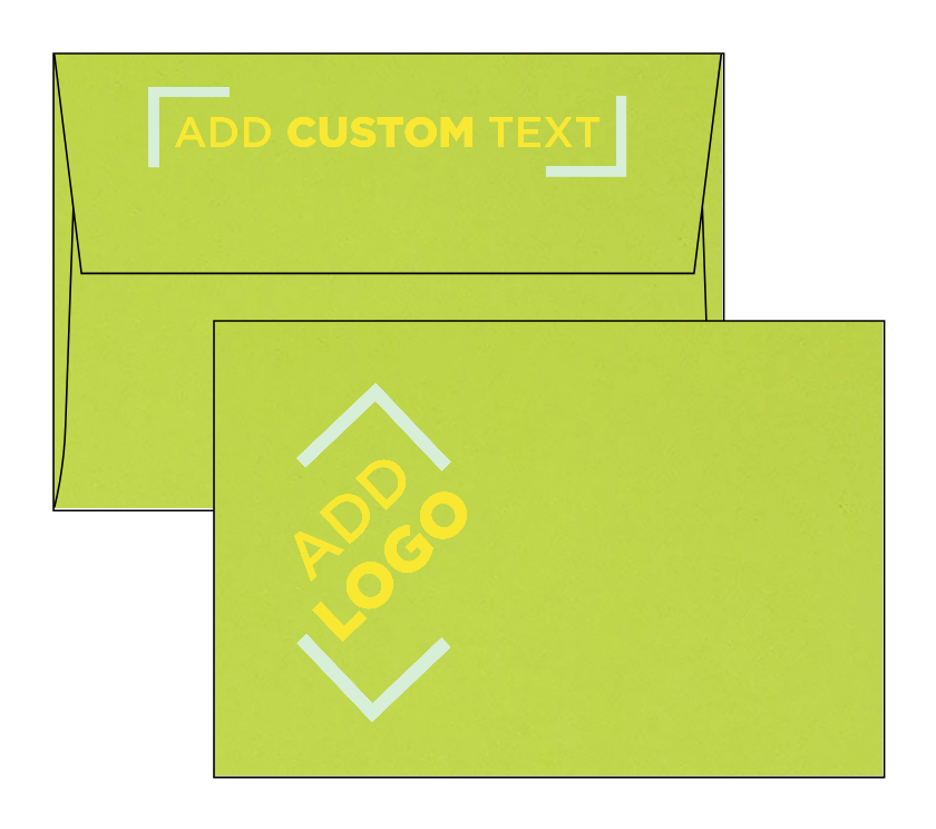 Wasabi Lime Green 32lb A4 Invitation Envelopes (4 1/4 x 6 1/4) with Peel & Seal