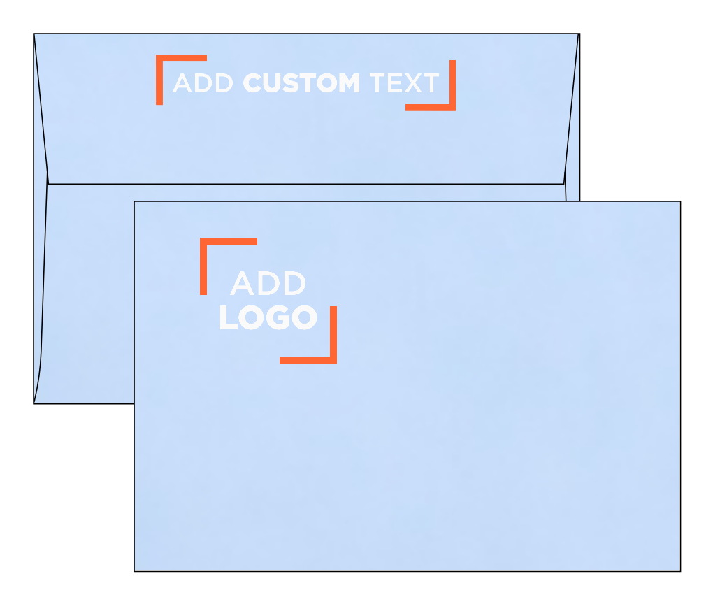 Baby Blue 32lb A8 Invitation Envelopes (5 1/2 x 8 1/8) with Peel & Seal