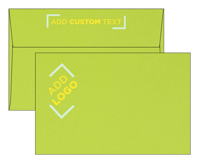 Lime Green 32lb A9 Invitation Envelopes (5 3/4 x 8 3/4) with Peel & Seal