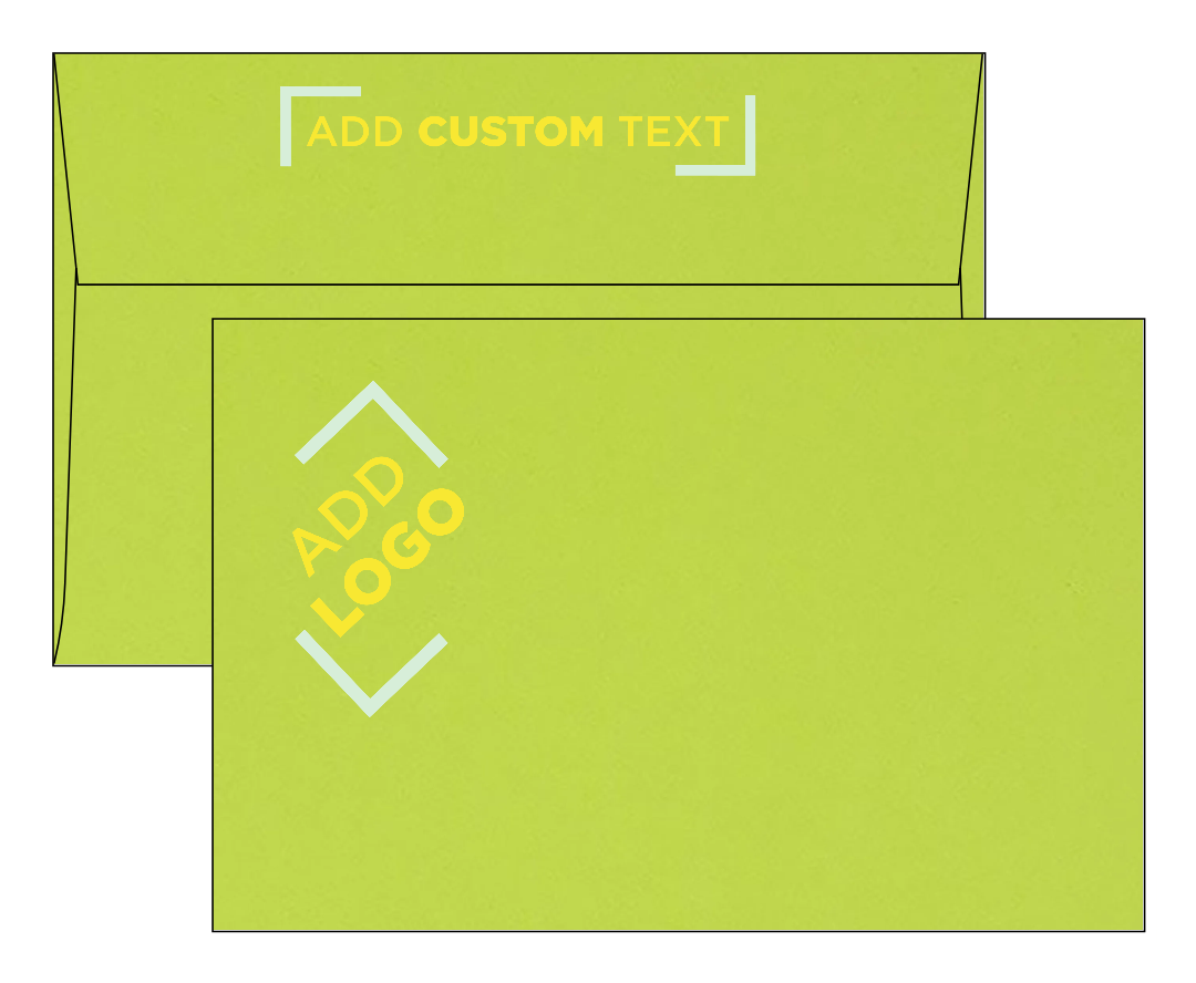 Wasabi Lime Green 32lb A9 Invitation Envelopes (5 3/4 x 8 3/4) with Peel & Seal
