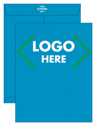 Pool Blue 32lb 10 x 13 Open End Envelopes with Peel & Seal