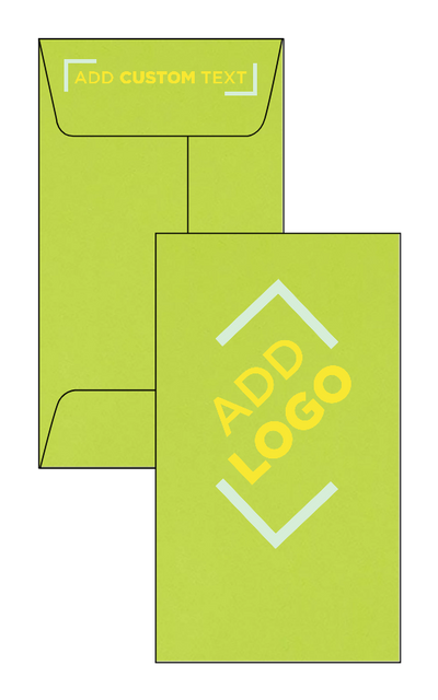 Wasabi Lime Green 32lb #5 1/2 Coin Envelopes (3 1/8 x 5 1/2) with Peel & Seal