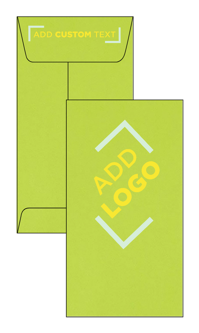 Lime Green 32lb #7 Coin Envelopes (3 1/2 x 6 1/2) with Peel & Seal