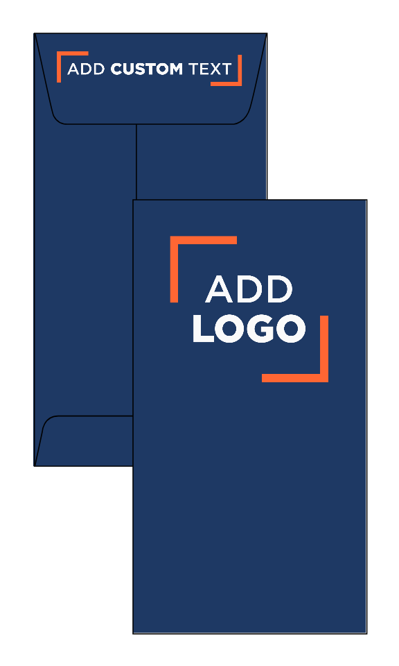 Navy Blue 32lb #7 Coin Envelopes (3 1/2 x 6 1/2) with Peel & Seal