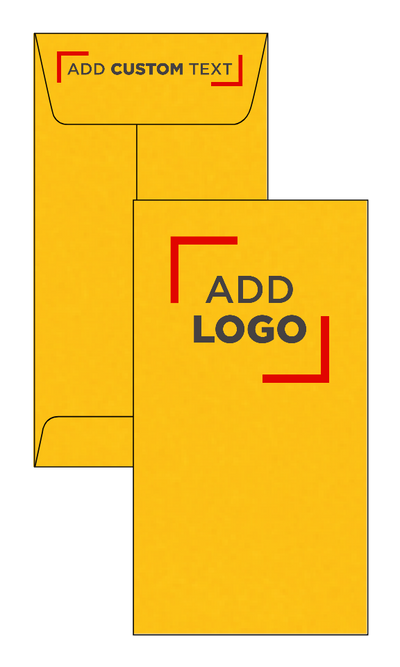 Sunflower Yellow 32lb #7 Coin Envelopes (3 1/2 x 6 1/2) with Peel & Seal