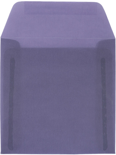 Wisteria Purple Translucent 30lb 6 x 6 Square Envelopes