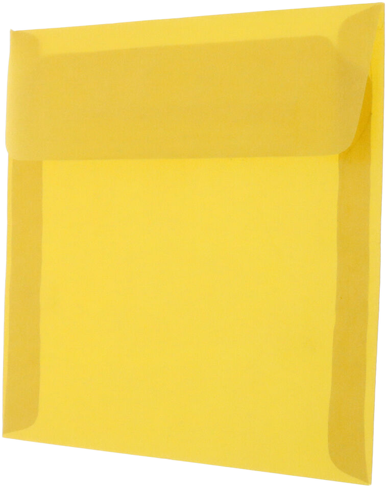 Gold Translucent 30lb 8 1/2 x 8 1/2 Square Envelopes