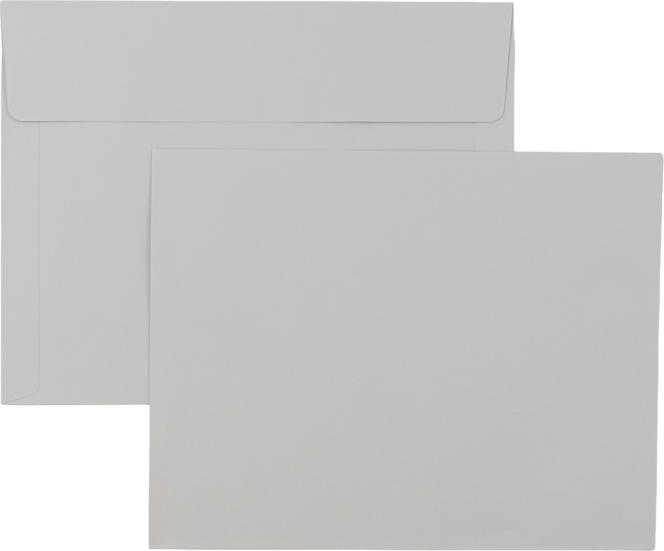10 x 13 Booklet Envelopes w/Peel & Seal - Gray Kraft 28lb