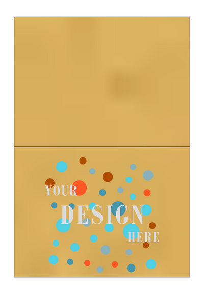 Gold Metallic 100lb A6 Foldover Cards (4 5/8 x 6 1/4)