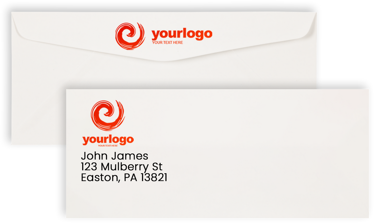 White 32lb Strathmore #10 Regular Premium Envelopes (4 1/8 x 9 1/2)