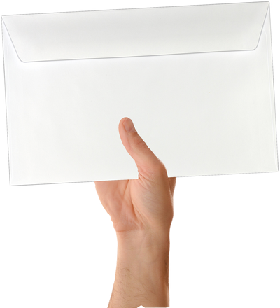 White 24lb A10 Machine Insertable Envelopes (6 x 9 1/2)